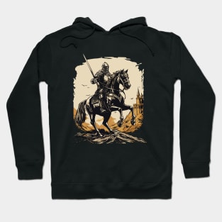 Medieval rider on horseback - Knight Hoodie